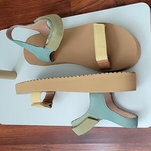 Madewell The Maggie Leather Platform Sandal Size 9